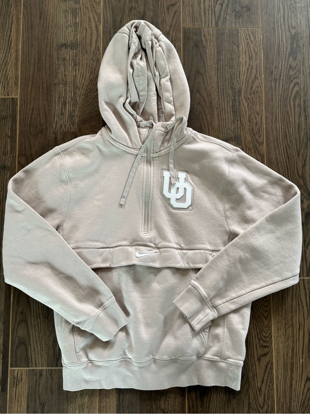Nike Cream Oregon Ducks Club Half-Zip Hoodie